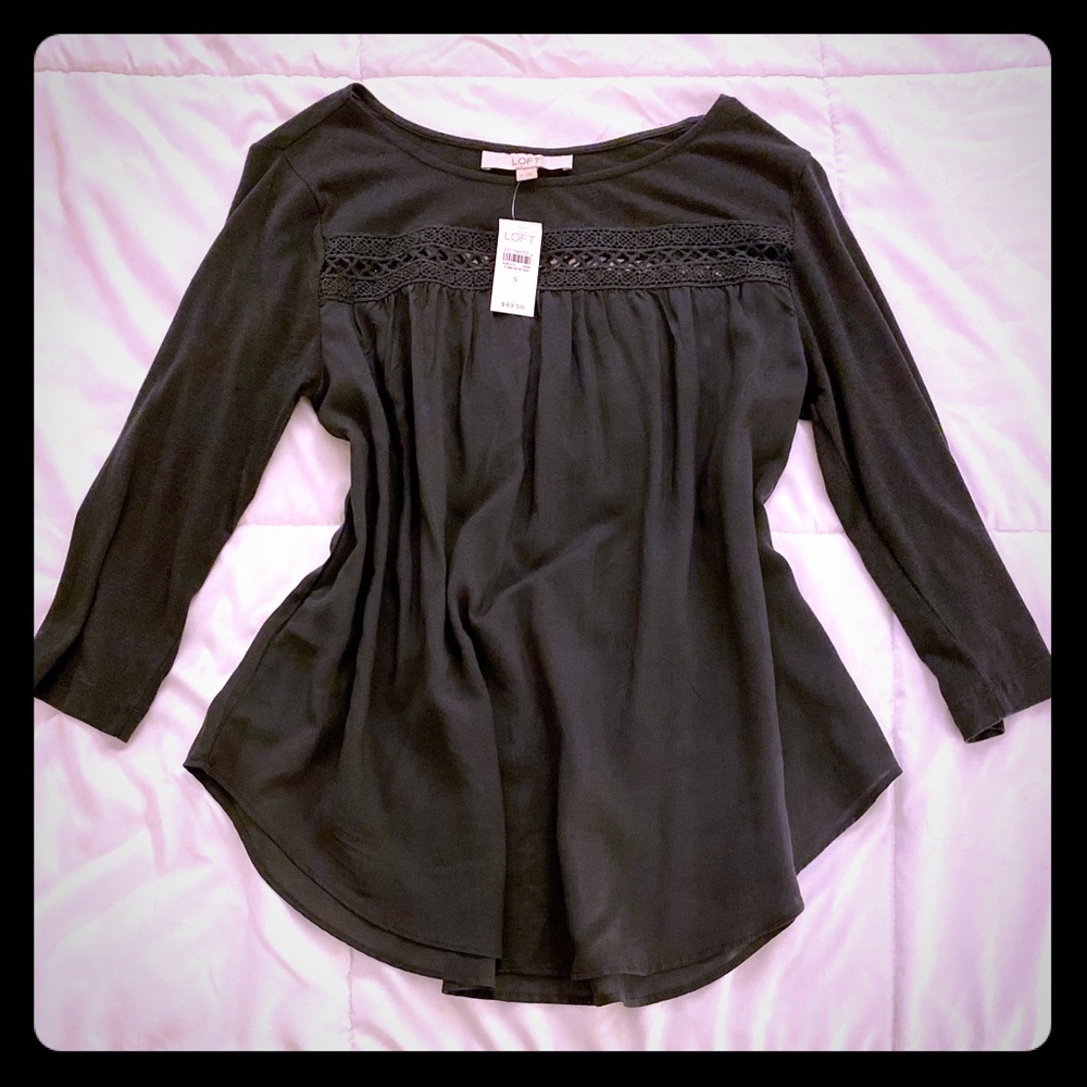 3 quarter sleeve Loft top